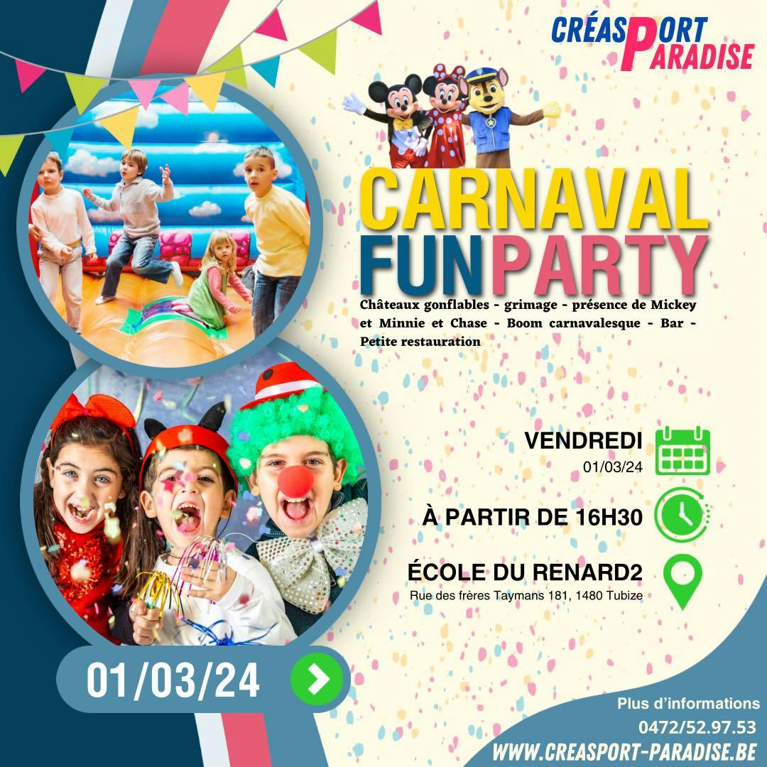 Carnaval Fun Party - 1er mars 2024